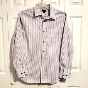 Banana Republic Non Iron Slim Fit Striped  Men Shirt